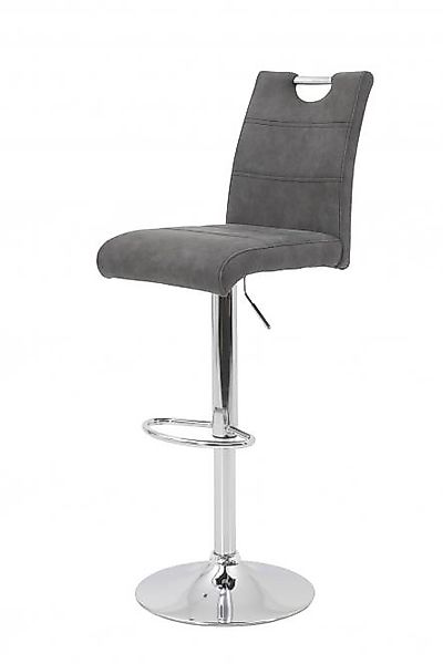 Barhocker 2er Set MIRANDA II H von Hela Vintage Anthrazit günstig online kaufen