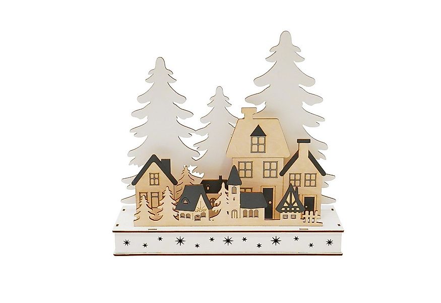 HTI-Living Weihnachtsdorf LED Weihnachsszene Dorfidylle, Weihnachtsdeko Leu günstig online kaufen