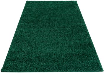 my home Hochflor-Teppich "Shaggy 30" rechteckig 30 mm Höhe Teppich, Uni Far günstig online kaufen