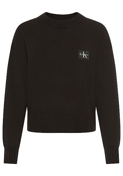 Calvin Klein Jeans Strickpullover breite Rippbündchen, günstig online kaufen