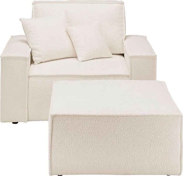 andas Loveseat »Finnley«, (2 St.), Loveseat und Hocker im Set, passend zur günstig online kaufen