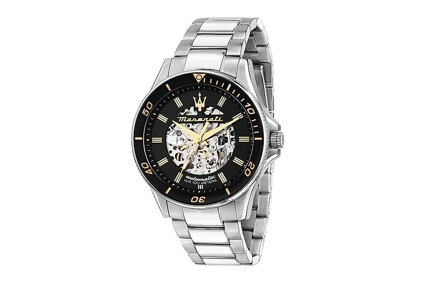 MASERATI Automatikuhr Sfida R8823140014, 44 mm – Herrenarmbanduhr mit Edels günstig online kaufen