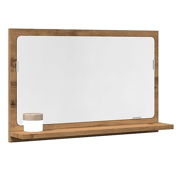 vidaXL Spiegel, Badspiegel mit Ablage Artisan-Eiche 60x11x37 cm Holzwerksto günstig online kaufen