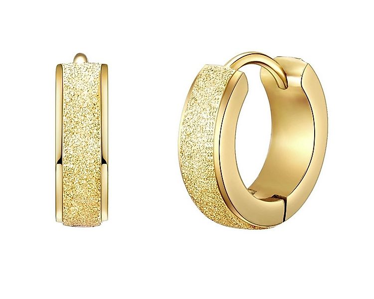 Eastside Paar Creolen Ohrringe aus Edelstahl, in gelbvergoldet, für Frauen günstig online kaufen