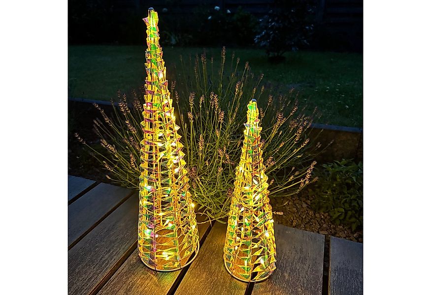 Online-Fuchs Künstlicher Weihnachtsbaum mit LED-Lichterkette und Folieneffe günstig online kaufen