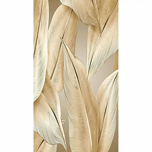 Bricoflor Blättertapete in Gold günstig online kaufen