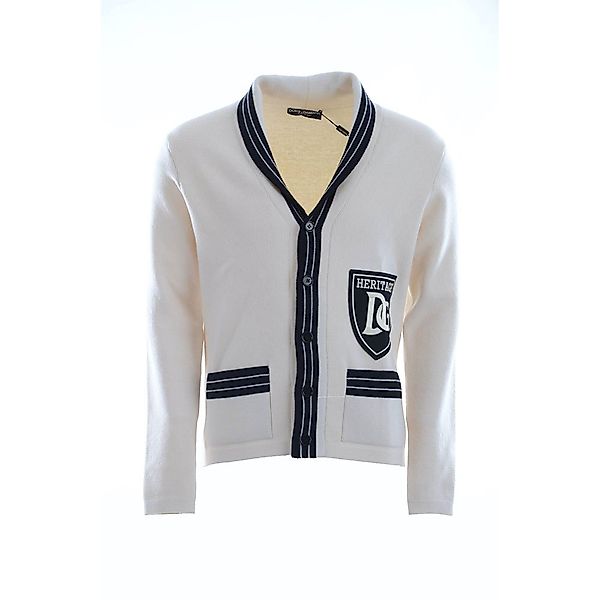 Dolce & Gabbana 738284 V-ausschnitt Sweater 46 Ecru günstig online kaufen