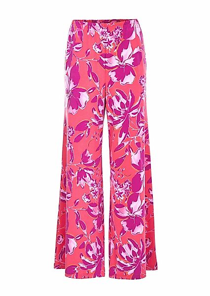 GOLDNER 2-in-1-Hose "Kurzgröße Palazzo-Hose mit sommerlichem Druck" günstig online kaufen