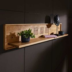 Wandregal aus Wildeiche massiv modern günstig online kaufen