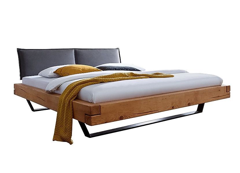 Main Möbel Massivholzbett Balkenbett 'Nicole' 140x200cm Kiefer massiv honig günstig online kaufen