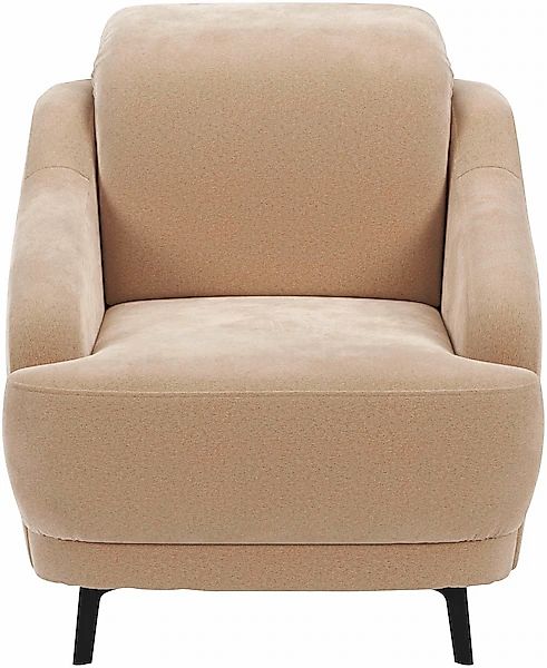 sit&more Sessel »Blues«, (1 St.), mit Metallfüßen, schwarz-matt günstig online kaufen