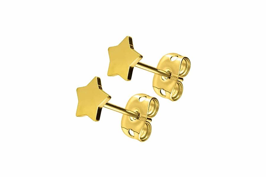PIERCINGLINE Single-Ohrstecker Titan Ohrstecker STERN (Ohrstecker günstig online kaufen