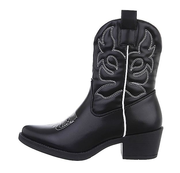 Ital-Design Damen Cowboyboots Western Westernstiefelette (83592477) Blockab günstig online kaufen