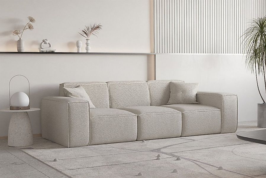 Fun Möbel Sofa Sofa Designersofa CELES PREMIUM 3-Sitzer in Stoff, Inkl. 2 Z günstig online kaufen