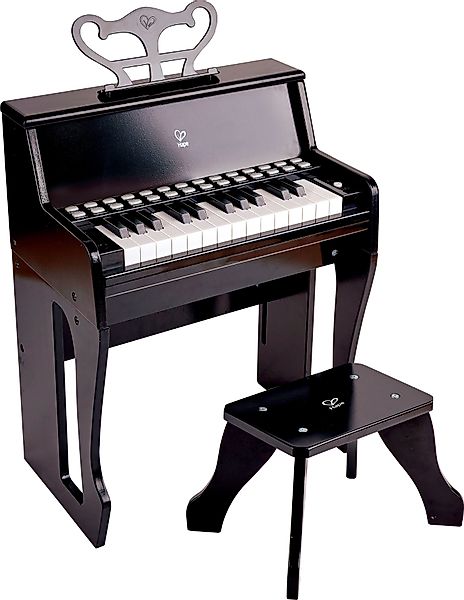 Hape Spielzeug-Musikinstrument Leuchttasten-Piano mit Hocker günstig online kaufen
