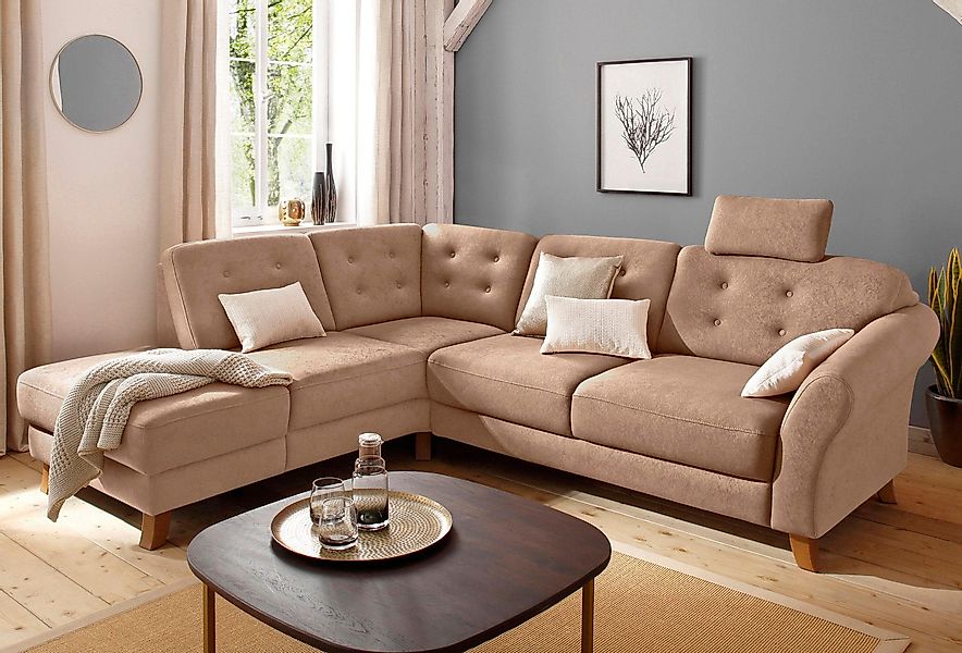 Home affaire Ecksofa Trondheim L-Form, mit günstig online kaufen
