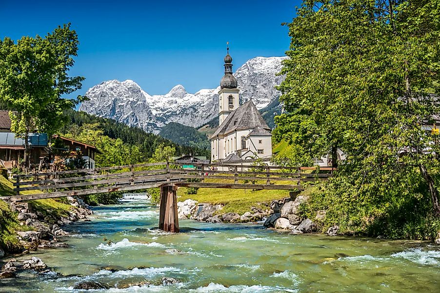 Papermoon Fototapete "Bavarian Alps" glatt günstig online kaufen