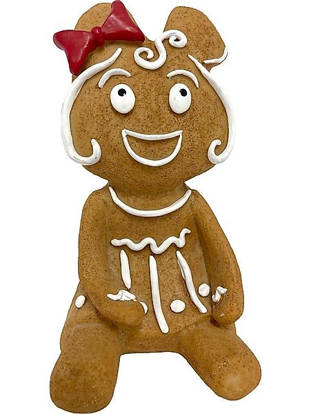 Figurendiscounter Weihnachtsfigur Dekofigur Lebkuchenfrau sitzend 24 x 13 x günstig online kaufen