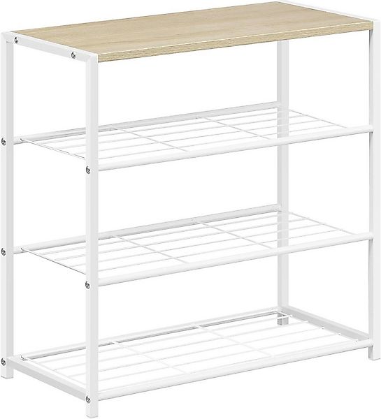 Woltu Schuhregal, 1-tlg., Schuhbank Schuhregal Badregal mit Sitzfläche günstig online kaufen