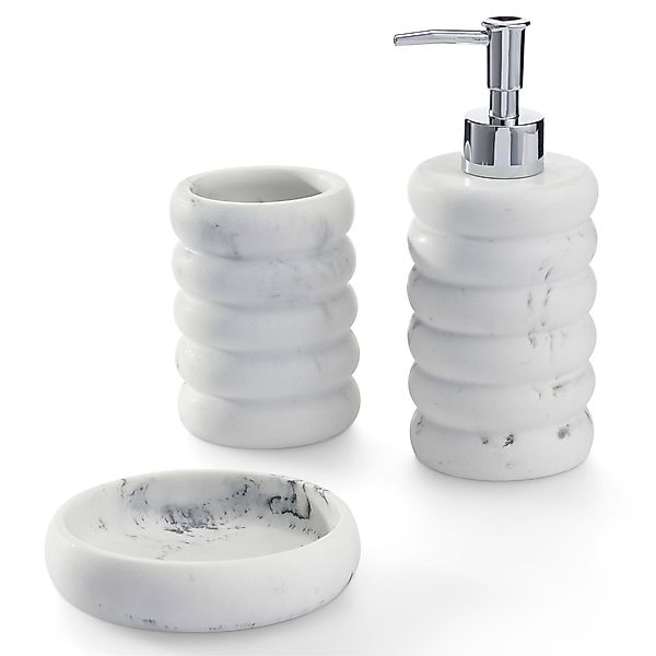 Navaris Badaccessoire-Set Badezimmer Seifenspender Set - günstig online kaufen