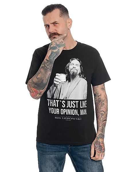 The Big Lebowski Dude Herren T-Shirt schwarz günstig online kaufen