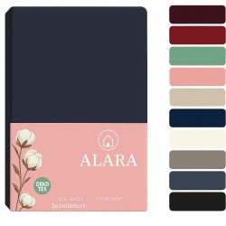 ALARA HOME Spannbettlaken 180x200 Baumwolle 100% günstig online kaufen