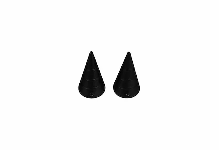 Liedeco Gardinenstangen-Endstück »Kegel mit Rille«, (Set, 2 St.), für Gardi günstig online kaufen