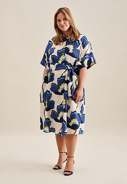 seidensticker Sommerkleid Schwarze Rose Kurzarm Kragen günstig online kaufen