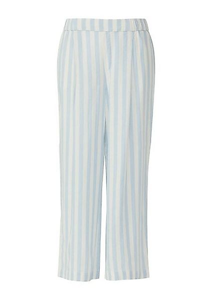 s.Oliver Culotte - gestreifte Culotte aus Leinenmix im Relaxed Fit günstig online kaufen