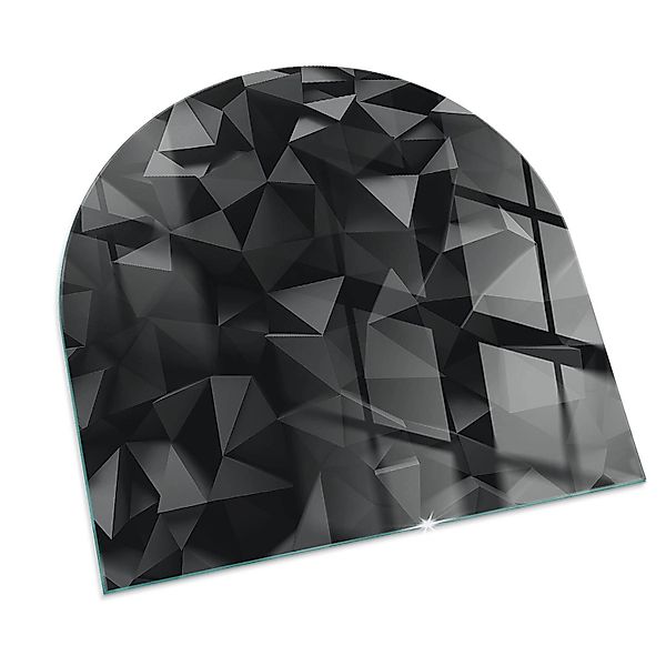 Tulup Glasplatte für Kamin Dreidimensionale Geometrie Funkenschutzplatte Ka günstig online kaufen