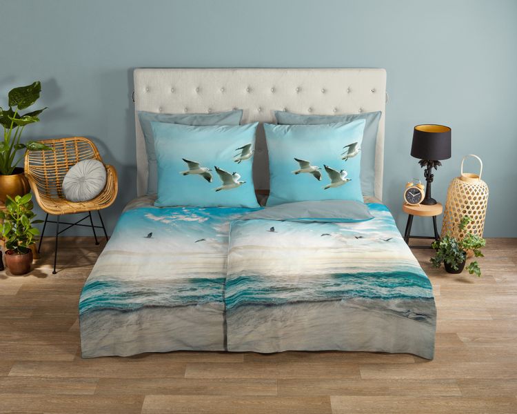 good morning Wendebettwäsche "Brisa" 3 Stk. tlg. 100% Baumwolle, Renforcé, günstig online kaufen