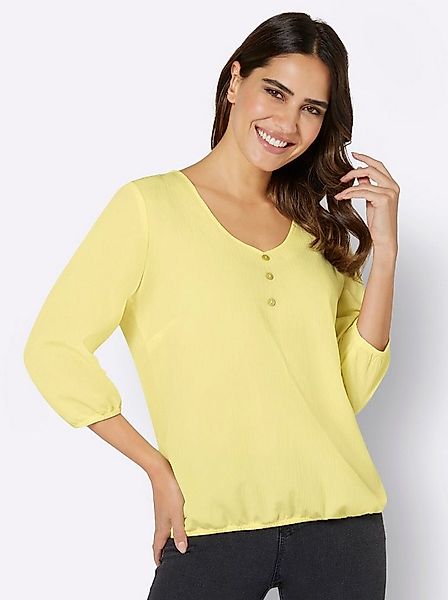 Sieh an! Klassische Bluse Schlupfbluse 3/4-Arm günstig online kaufen