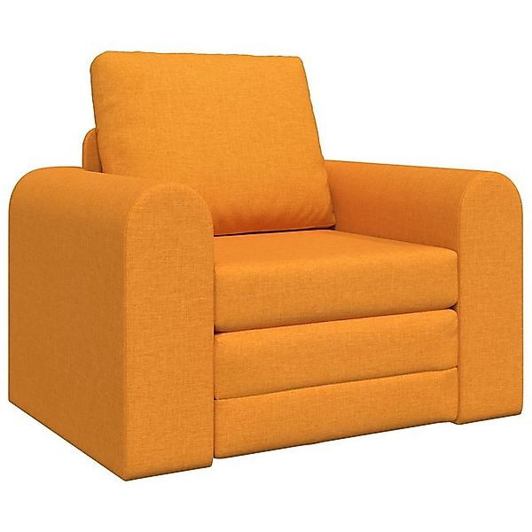 vidaXL Sofa Boden Sofa Bett 2-in-1 Dunkelgelb 98x71x83 cm Stoff, 1 Teile günstig online kaufen
