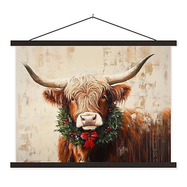 MuchoWow Poster Weihnachten - Schottischer Highlander günstig online kaufen
