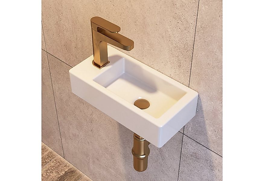 DeerValley Waschbecken klein DeerValley Mini Wandwaschbecken für kleine Bäd günstig online kaufen