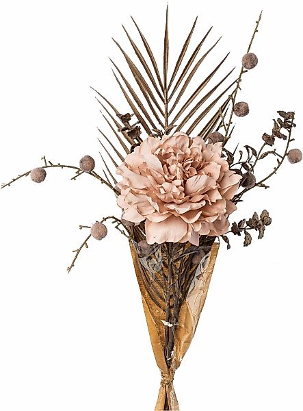 Creativ green Kunstblumenstrauß "Peonie-Mix-Bund", in Trockenblumen-Optik günstig online kaufen