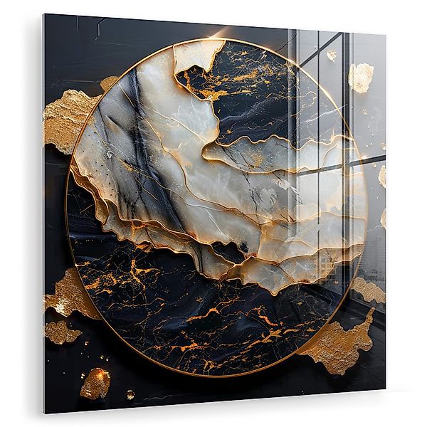 MuchoWow Acrylglasbild Kunst - Gold - günstig online kaufen