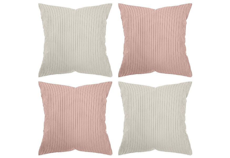 Amilian Kissenhüllen - 4er Set Kissenbezug - Zierkissenbezüge - Kissenbezüg günstig online kaufen