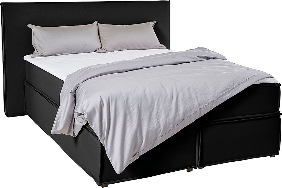 LeGer Home by Lena Gercke Boxspringbett "Yuma" incl. Topper, in 4 Breiten, günstig online kaufen