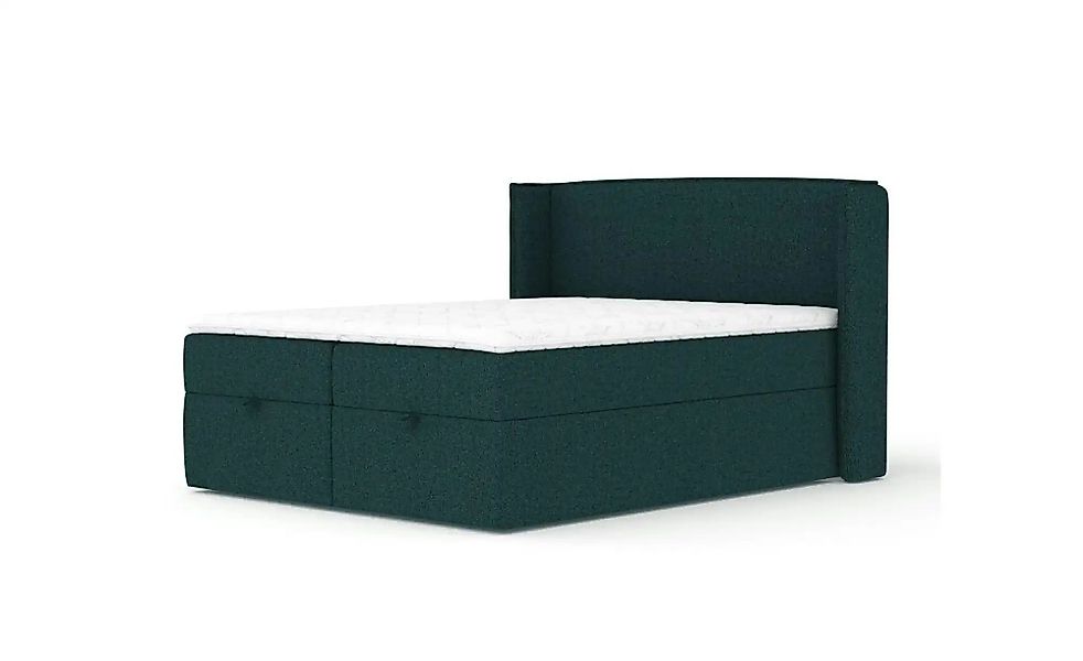 Boxspringbett mit Stauraum   ¦ grün ¦ Maße (cm): B: 178 H: 117 Betten > Kom günstig online kaufen