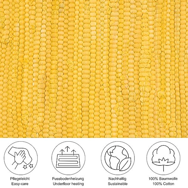 THEKO Läufer Happy Cotton Fleckerl, rechteckig, günstig online kaufen