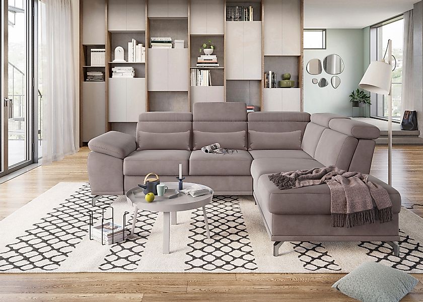 sit&more Ecksofa Cabrio L-Form, mit Sitztiefenverstellung, günstig online kaufen