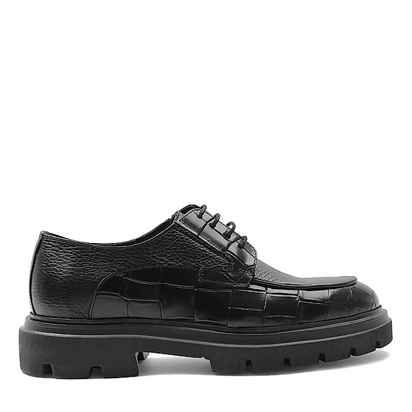 Celal Gültekin 064-1040 Schnürschuh Croco-geprägtes Leder günstig online kaufen