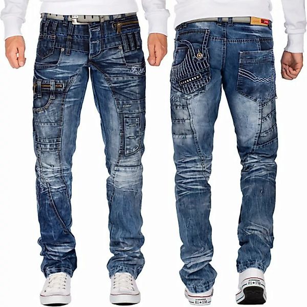 Kosmo Lupo 5-Pocket-Jeans Auffällige Herren Hose BA-KM020 W34/L34 (1-tlg) m günstig online kaufen