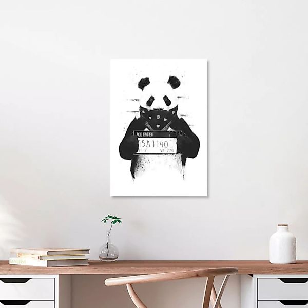 Poster / Leinwandbild - Bad Panda günstig online kaufen