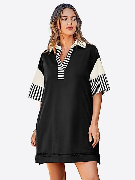 Imily Bela Minikleid Damen Polo Oversized Sweatshirt Kleider (Packung, 1-tl günstig online kaufen