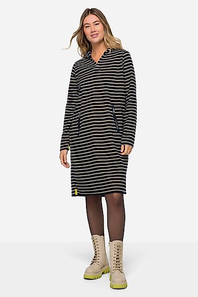 Laurasøn Midikleid Kleid geringelter Fleece Midilänge günstig online kaufen