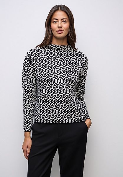 STREET ONE Jacquardpullover mit grafischem Muster günstig online kaufen