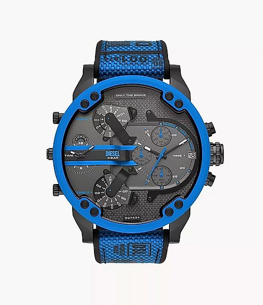 Diesel Quarzuhr Diesel Herrenuhr Chronograph Mr. Daddy 2.0 Nylon Silikon bl günstig online kaufen