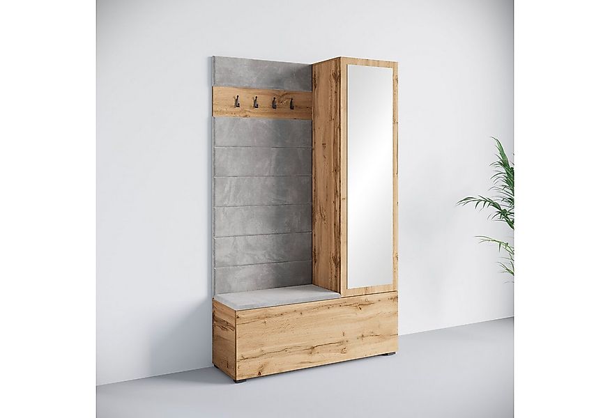 Home affaire Garderoben-Set TEJO II, (Komplett-Set, 1-St), Mit Spiegel, gep günstig online kaufen